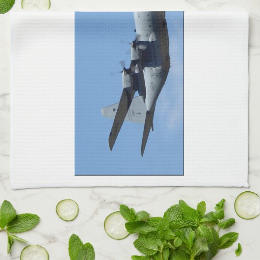 C130 HERCULES EN A10 WARTHOG IN FORMATIE THEEDOEK (Gevouwen)