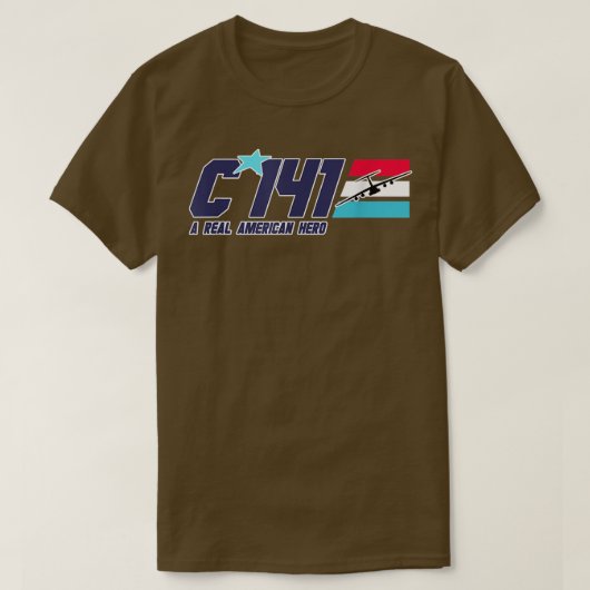 C141, een echte Amerikaanse Hero T-shirt (Design voorkant)
