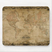 C1847 Colton's oude Wereldkaart Mousepad Muismat (Voorkant)
