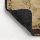  C1847 Colton's oude Wereldkaart Mousepad Muismat (Hoek)