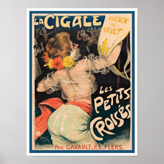 c1900 FRANS AFFICHE  Poster (Voorkant)