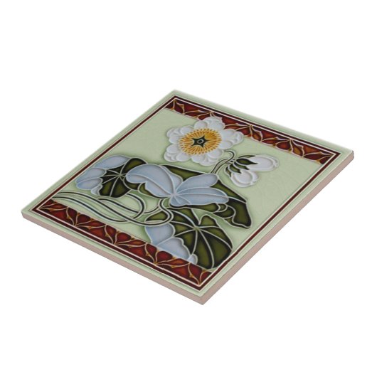 c1905 Duitse bloementfabriek  Tegeltje (Zijkant)