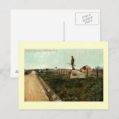 c1915 Statuut van John Burns GETTYSBURG PENNSYLVAN Briefkaart (Voorkant / Achterkant)