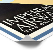 c1930s TRAVEL POSTER IMPERIAL AIRWAYS (Hoek)