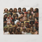  C19-gravering "Peoples of Asia" Briefkaart (Voorkant)