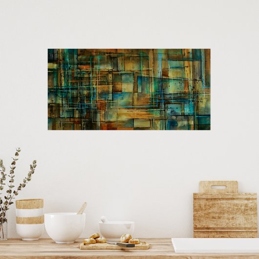 c209 Abstract ontwerp Poster (Keuken)