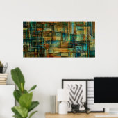 c209 Abstract ontwerp Poster (Thuiskantoor)