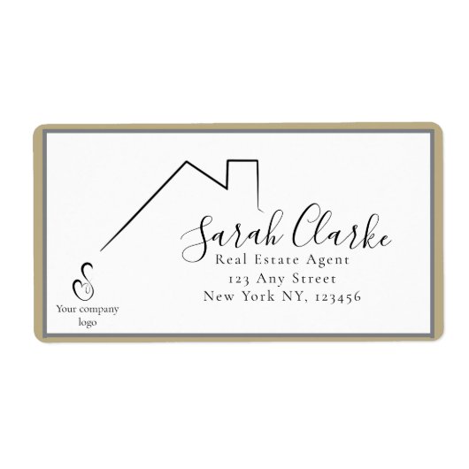 C21 zwarte daktop etiket (Voorkant)