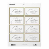 C21 zwarte daktop etiket (Full Sheet)