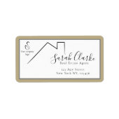 C21 zwarte daktop etiket (Voorkant)