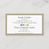 C21 zwarte daktop visitekaartje (Achterkant)