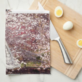 C23 Cherry Blossom Bride Tea Towel Theedoek (Quarter Fold)