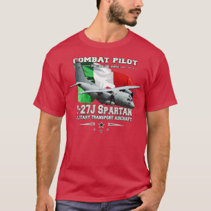 C27J Spartaans militair transport vliegtuig T-shirt