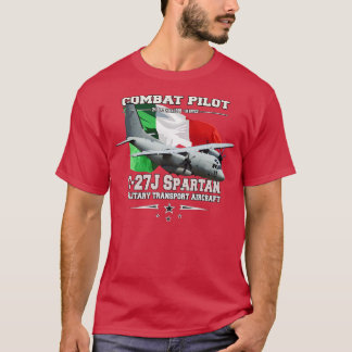 C27J Spartaans militair transport vliegtuig T-shirt