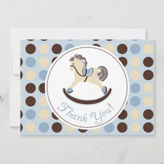 C2-kaart voor Rocking Horse Boy Bedankkaart (Voorkant)