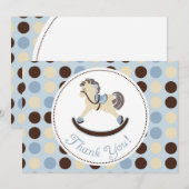 C2-kaart voor Rocking Horse Boy Bedankkaart (Voorkant / Achterkant)