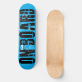 C2B: AAN BOORD 8 1/2" BLU Skateboard Deck (Voorkant)