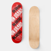 C2B: AAN BOORD 8 1/2 "RED Skateboard Deck (Voorkant)