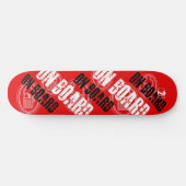 C2B: AAN BOORD 8 1/2 "RED Skateboard Deck (Horizontaal)