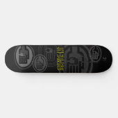 C2B: AAN BOORD 8 1/2 "Zwart Skateboard Deck (Horizontaal)