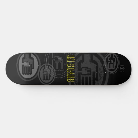 C2B: AAN BOORD 8 1/2 "Zwart Skateboard Deck (Horizontaal)