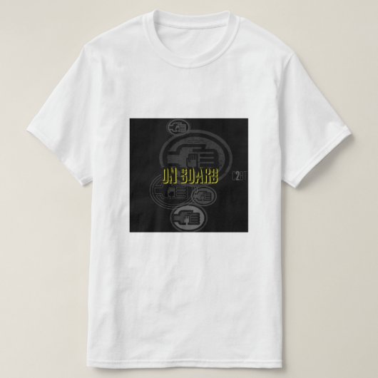 C2B: AAN BOORD BLK Basic T-shirt (Design voorkant)