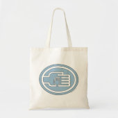 C2B: Canvas tas Blue Solid-outline (Voorkant)