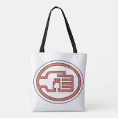 C2B: Canvas tas-overzicht-Sinaasappel Tote Bag (Achterkant)