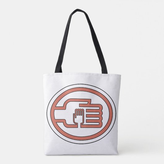C2B: Canvas tas-overzicht-Sinaasappel Tote Bag (Achterkant)