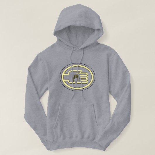 C2B: Hoodie Gray Logo-YB (Design voorkant)