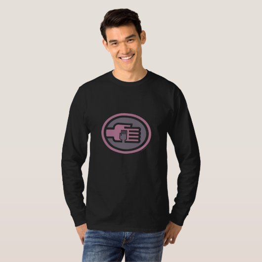 C2B: T BLK-Logo-2 tone PG met lange mouwen T-shirt (Voorkant volledig)