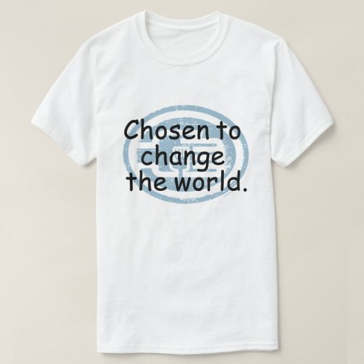 C2B: Verander de wereld Basic T-Shirt (Design voorkant)