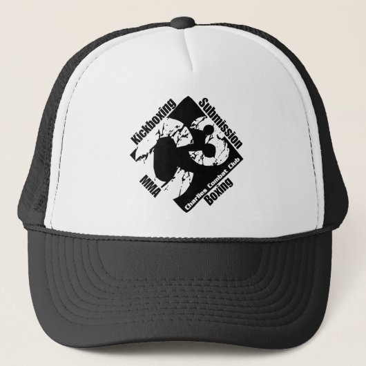 C3 Black Logo Trucker Hat Pet (Voorkant)