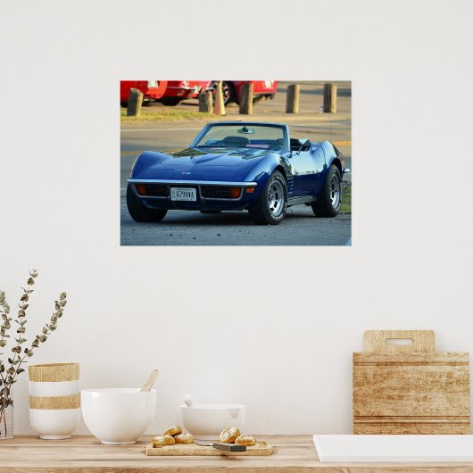 C3 Corvette cabriolet Poster (Keuken)