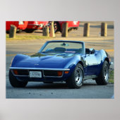 C3 Corvette cabriolet Poster (Voorkant)
