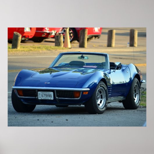 C3 Corvette cabriolet Poster (Voorkant)