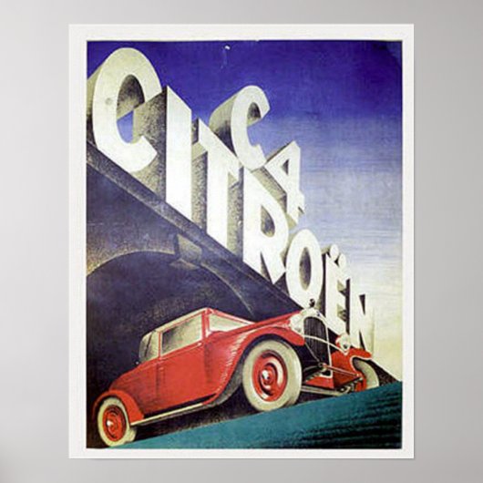 C4 Citroen Poster (Voorkant)