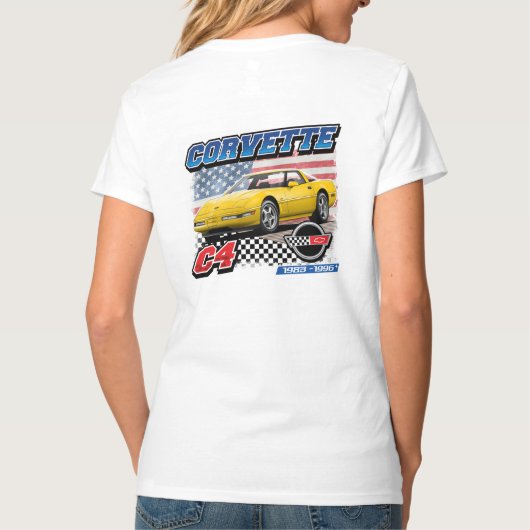 C4 Corvette - 2-zijdig dames T-shirt (Achterkant)
