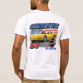 C4 Corvette - 2-zijdig Mannen T-shirt (Achterkant)