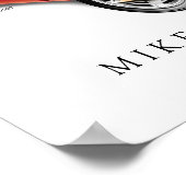 C4 Corvette afdruk, waardevol Poster papier (steen (Hoek)