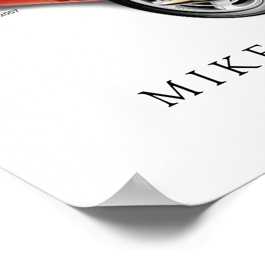 C4 Corvette afdruk, waardevol Poster papier (steen (Hoek)