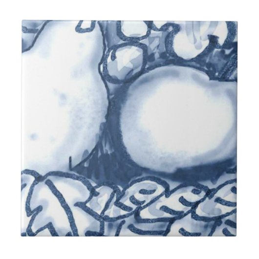 C4 - Delft Basket Mural - tegel - C4 Tegeltje (Voorkant)