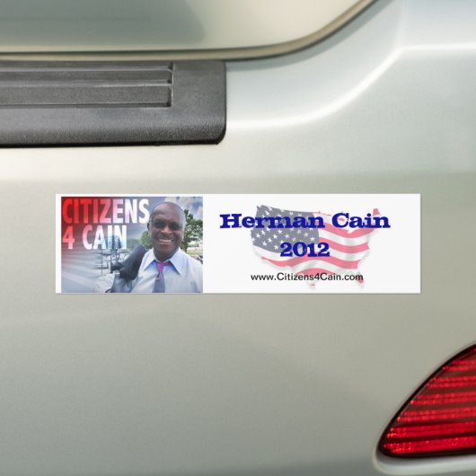 C4C Herman Cain Bumpersticker 2012 (Op auto)