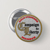 C4L GOLD Standard Member's Patch Button! Ronde Button 5,7 Cm (Voorkant /achterkant)