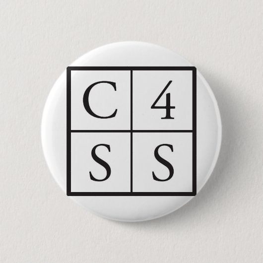 C4SS kwadraat Ronde Button 5,7 Cm (Voorkant)