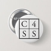 C4SS kwadraat Ronde Button 5,7 Cm (Voorkant /achterkant)