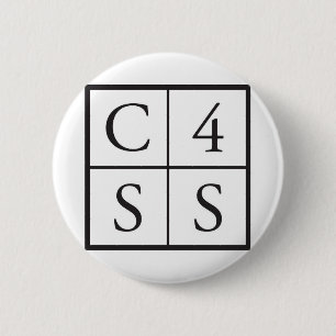 C4SS kwadraat Ronde Button 5,7 Cm