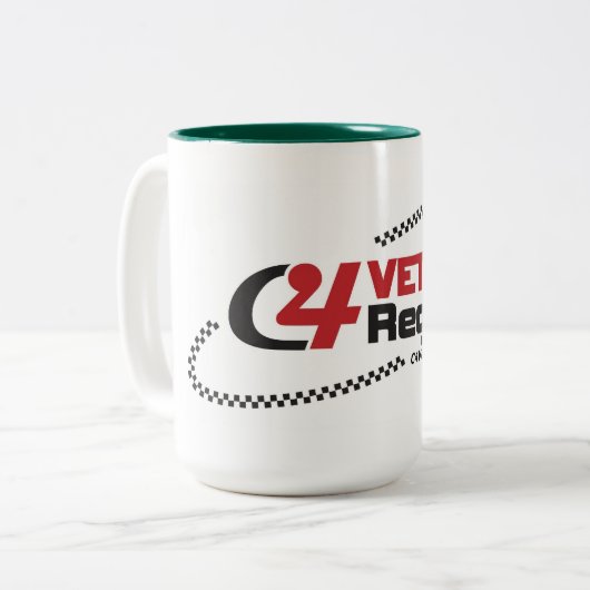 C4VR 2-toon 15oz keramische Mok (Voorkant links)