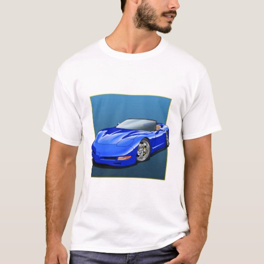 C5_Blue_conv_Vette.tif T-shirt (Voorkant)
