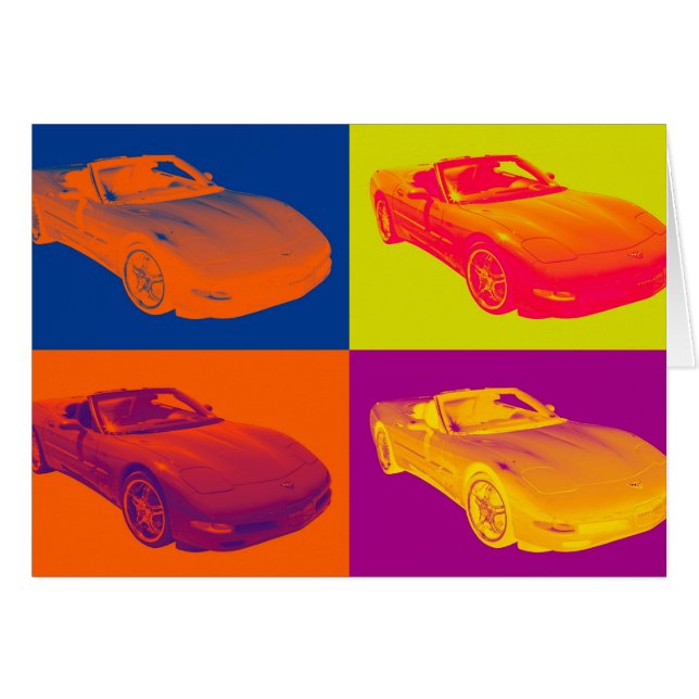 C5 Corvette cabriolet Pop (Voorkant Horizontaal)